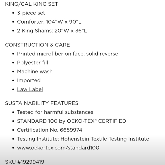 Design-3PC Jonah Plaid Check Print Comforter Set (King size/Blue) - Picture 9 of 10